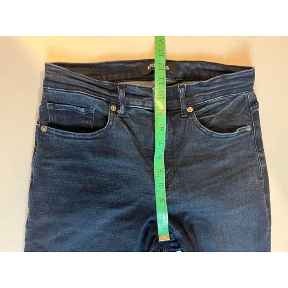 Express Denim Perfect Skinny Legging Jeans High Rise Stretch Black Size 6R/6R - Picture 4 of 10